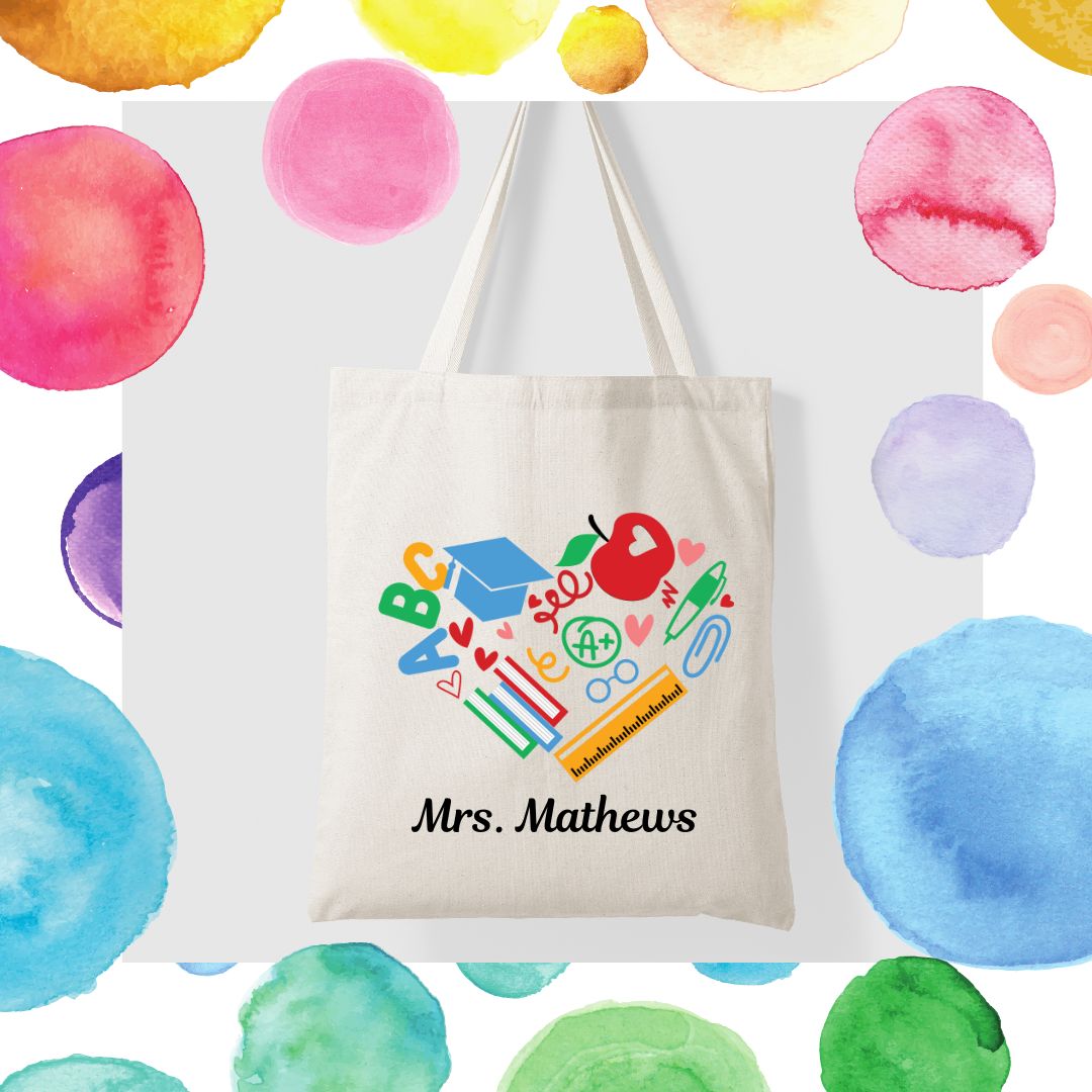 Teacher Tote ABC  | Personalized tote | Back to School Collection