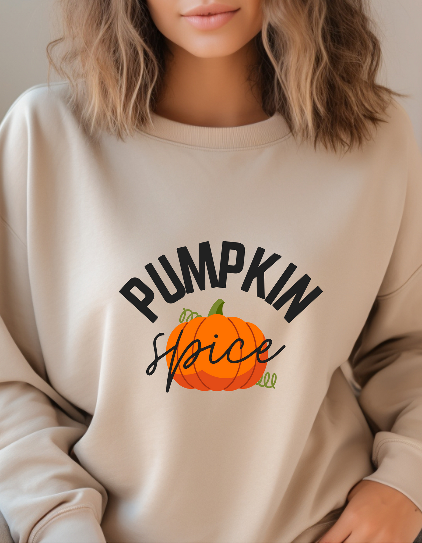 Pumpkins Spice | Crewneck sweatshirt| Natural | Fall Collection