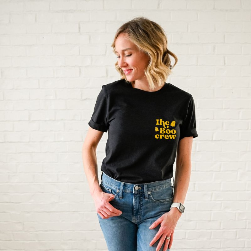 The Boo crew | Fall Collection| Black t- shirt