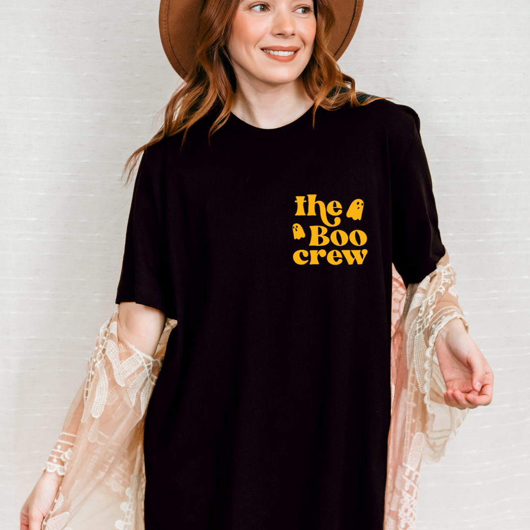 The Boo crew | Fall Collection| Black t- shirt