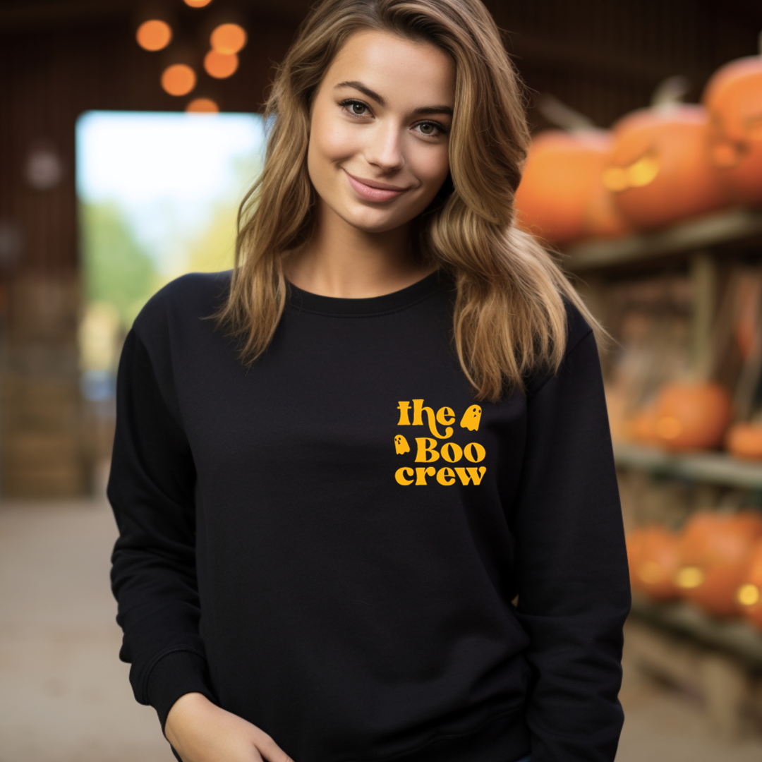 The Boo crew | Crewneck sweatshirt| Black | Fall Collection