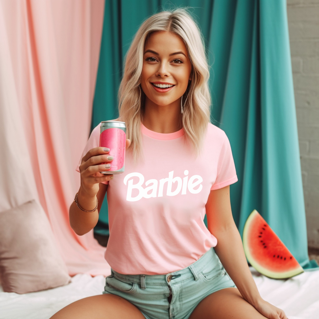 Barbie T- SHIRT - Light Pink color