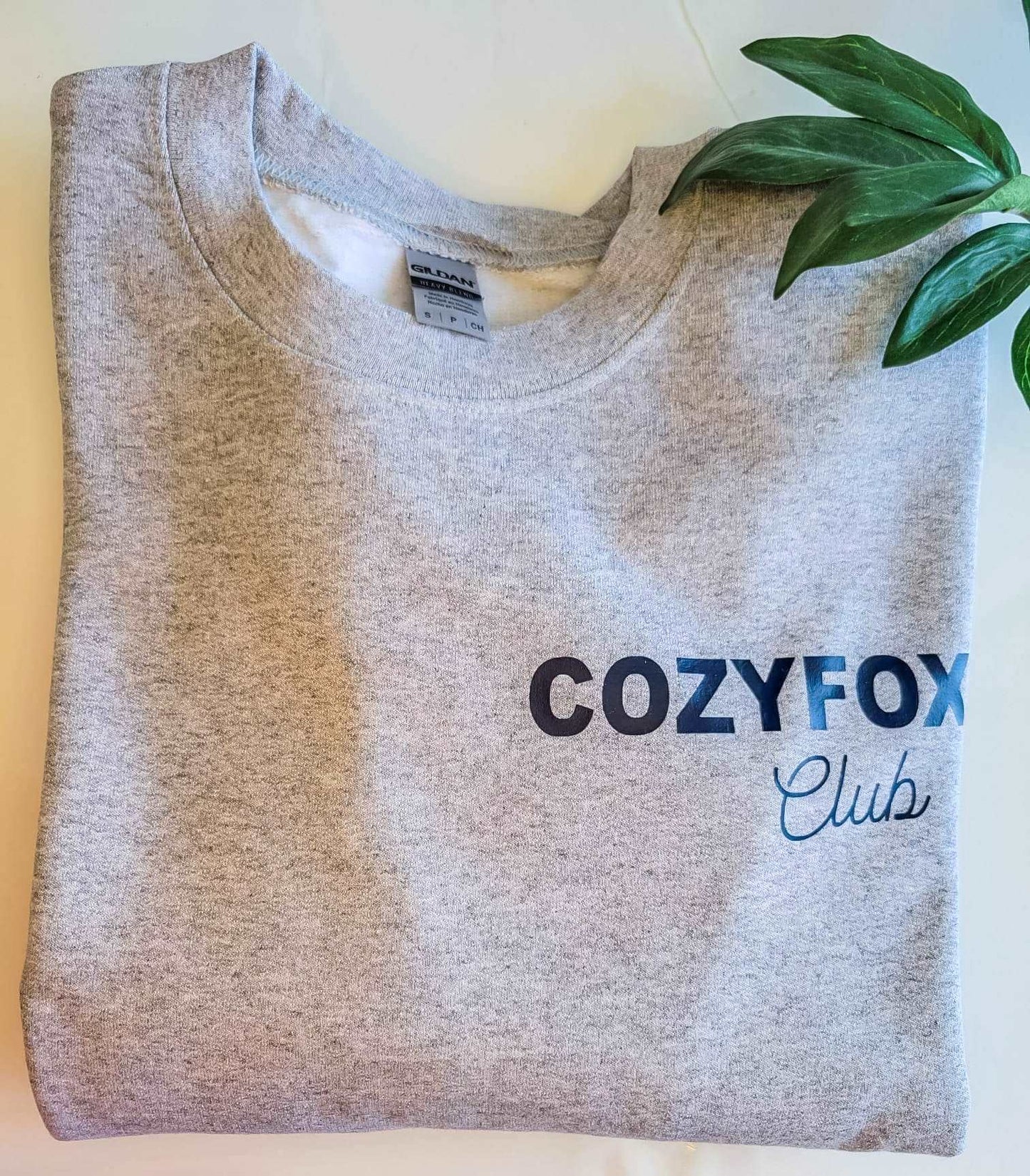 Cozy Fox Club - Sports Gray crewneck sweatshirt