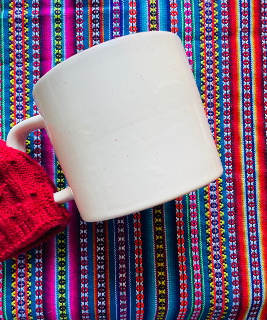 Ceramic cup with warmer- Customizable item