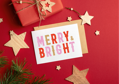 Merry & Bright- Christmas cards