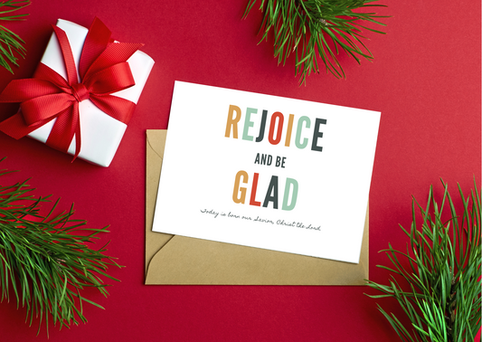 Rejoice and be glad - Christmas cards