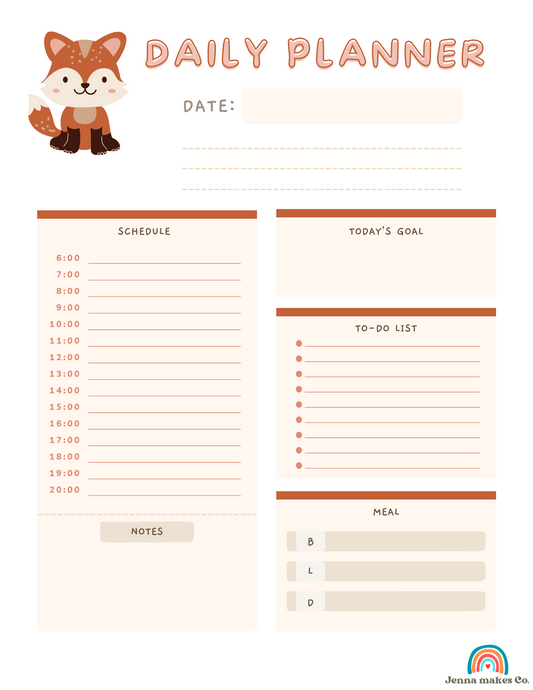Daily Planner - Digital Download