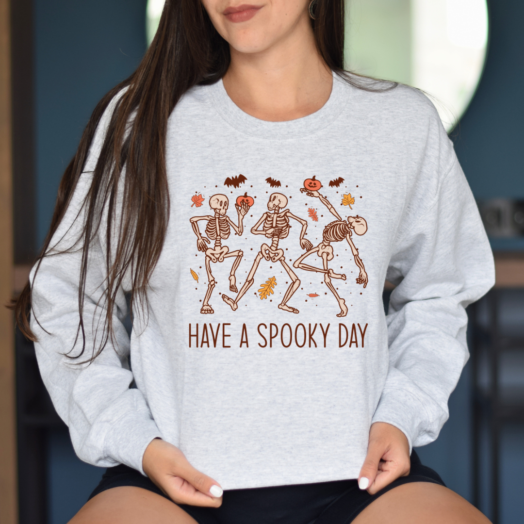 Have a spooky day | Crewneck sweatshirt| Ash |  Fall Collection