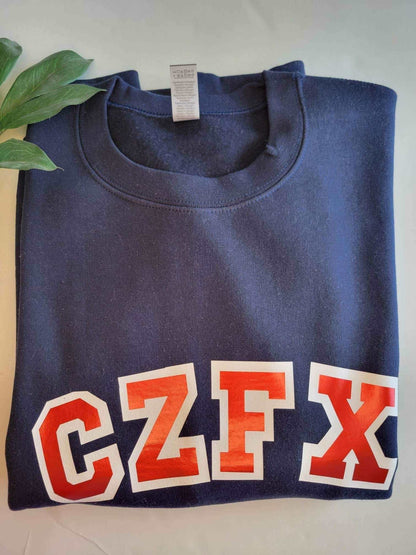 CZFX - Navy blue crewneck sweatshirt