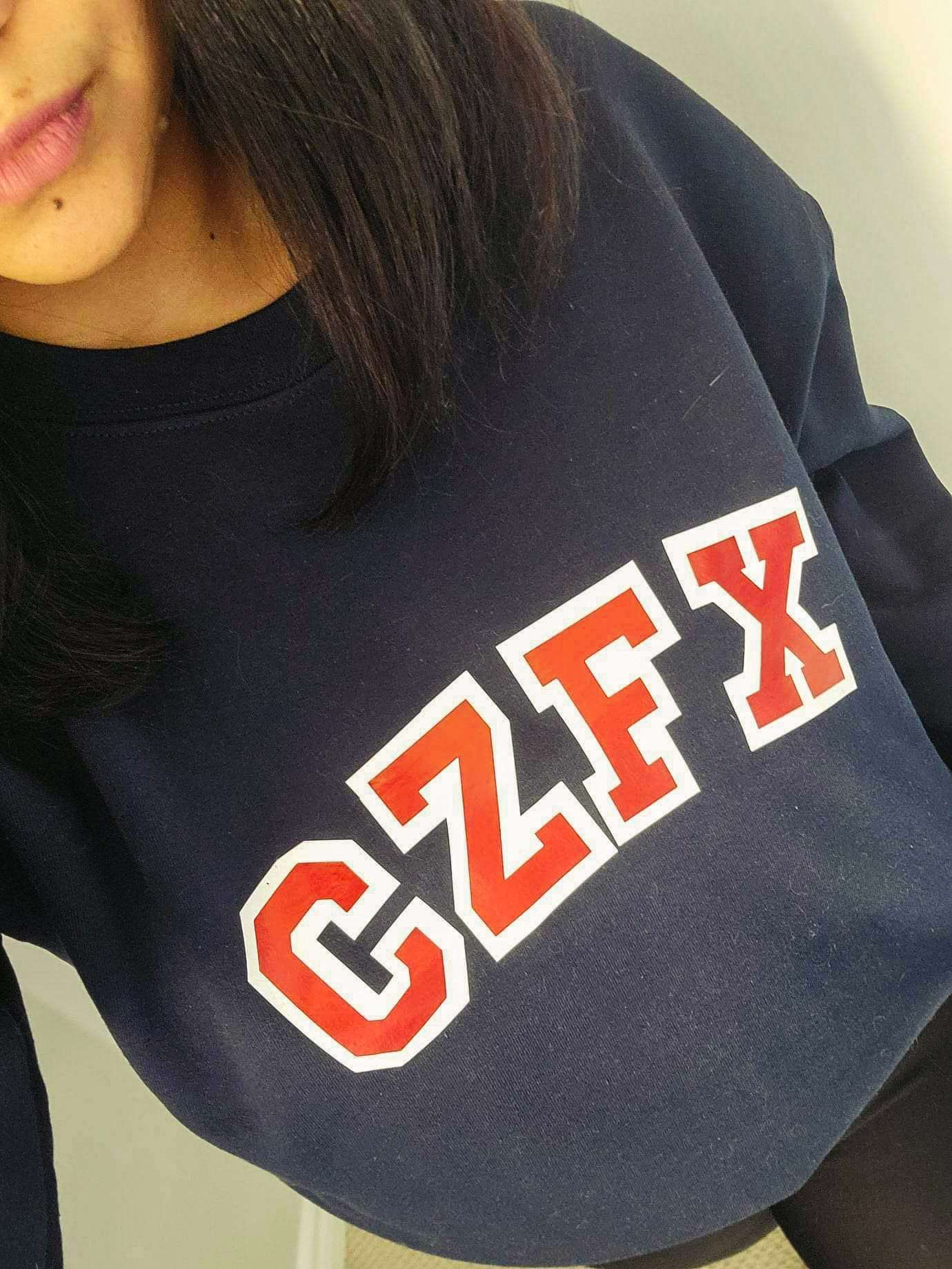 CZFX - Navy blue crewneck sweatshirt