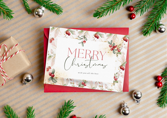 Christmas Cards - Merry christmas Wish you all the best