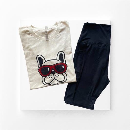 Cool Dog - T-shirt -Matching set - Cozy Fox