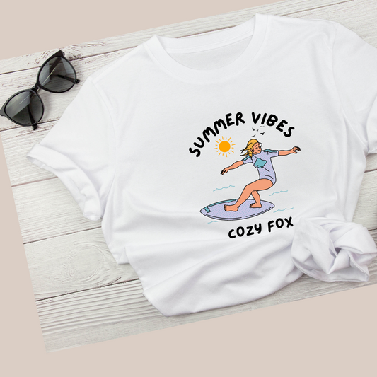 Summer Vibes  White t- shirt | Summer Collection