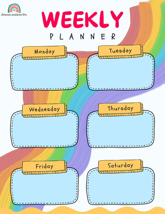 Weekly Planner - Digital Download