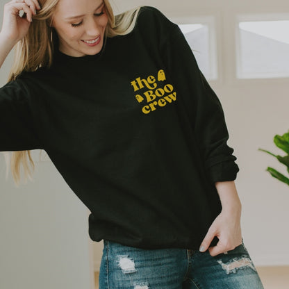 The Boo crew | Crewneck sweatshirt| Black |  Fall Collection