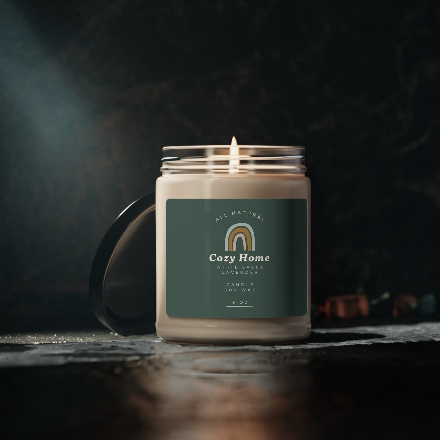 Clean Cotton - Cozy Home - Scented Soy Candle, 9oz